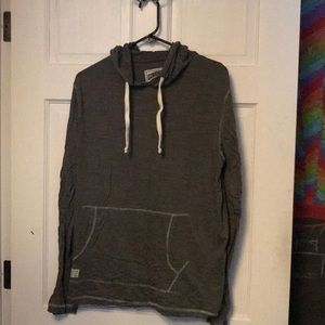 Grey hooded long sleeve